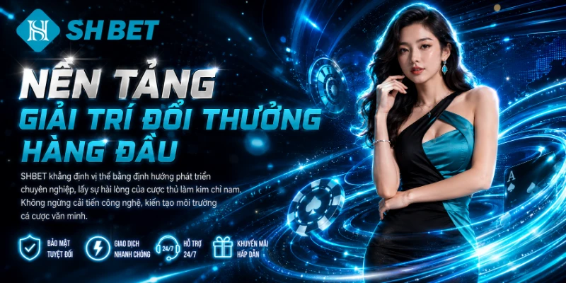 Giao diện thương hiệu SHBET thiết kế hiện đại
